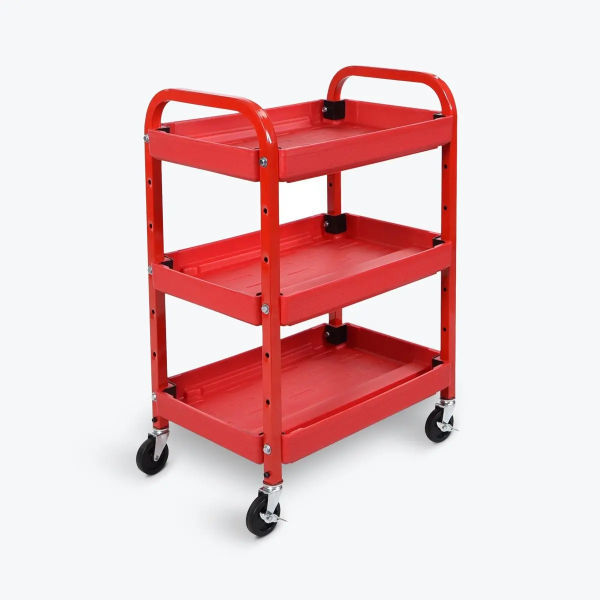 Luxor Atc332 Compact Adjustable Height Utility Cart 1