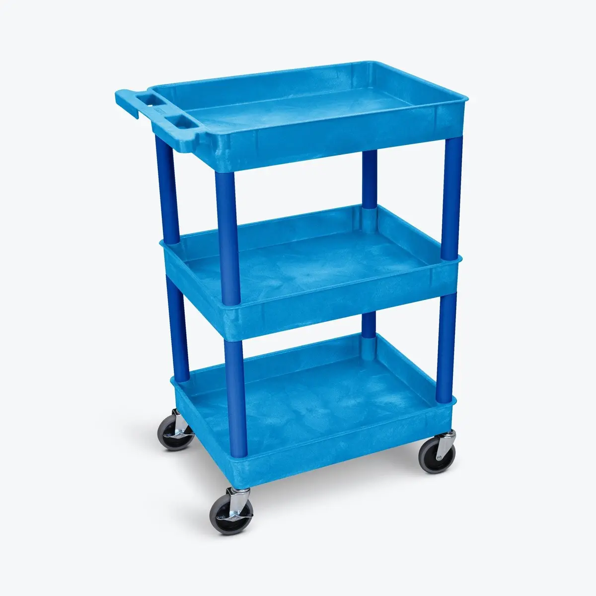 Luxor Heavy-Duty 3-Tier Mobile Utility Cart – 300 Lb Capacity 1