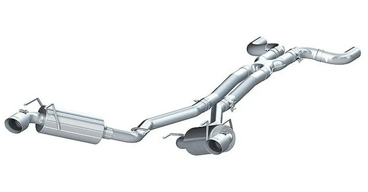 Mbrp: 2010-15 Chevy Camaro V6 3.6L -- 2.5" Dual Cat Back, Round Tips, T409 1