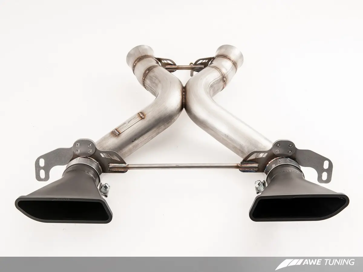 Awe: 2015-2017 Mclaren 650S Coupe | Spider 3.8L Turbo - Performance Exhaust System Black Tips 2