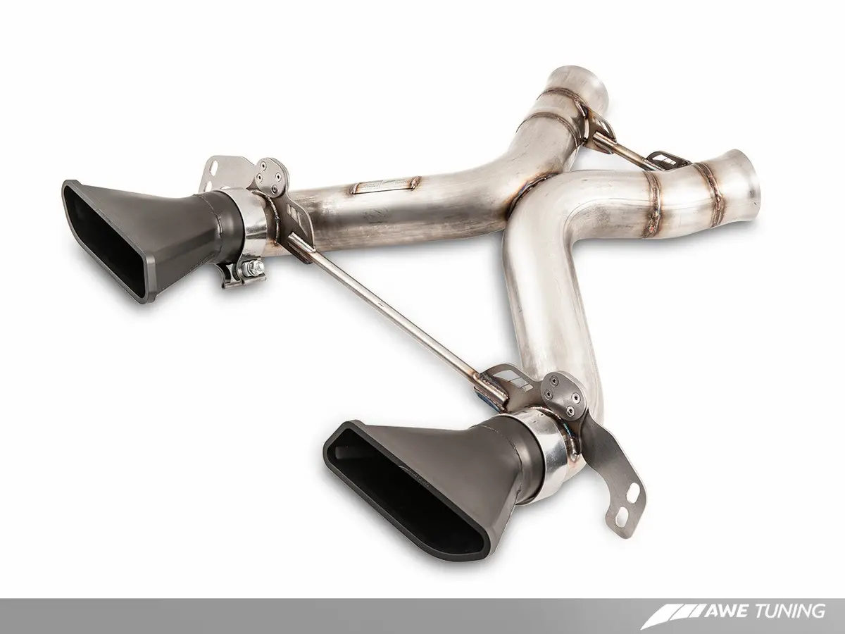 Awe: 2015-2017 Mclaren 650S Coupe | Spider 3.8L Turbo - Performance Exhaust System Machined Tips 1