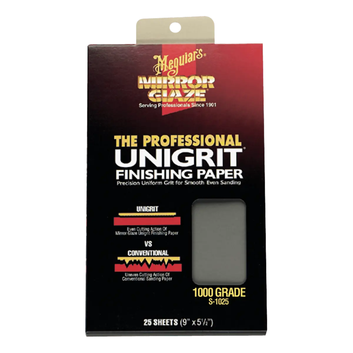 Meguiar's Mirror Glaze Unigrit Finishing Paper - Pack Of 25 Sheets 1