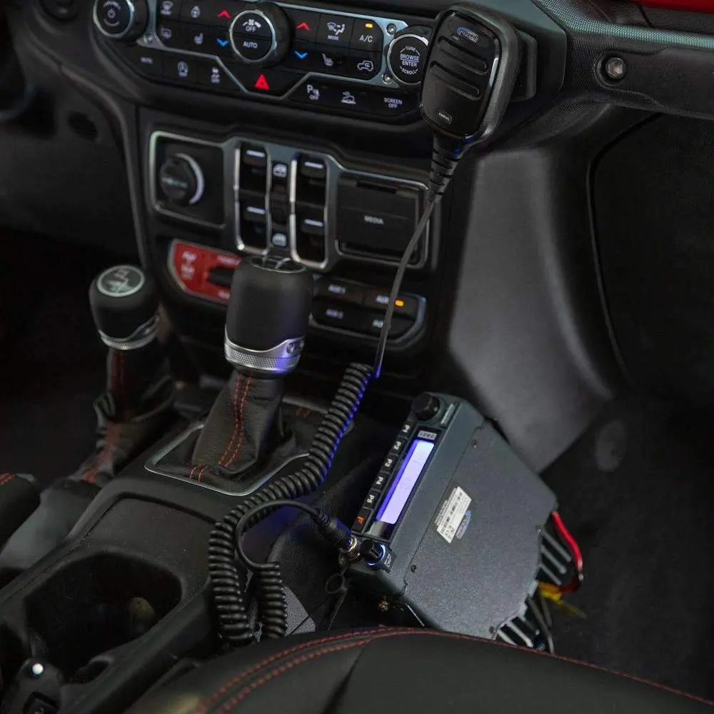 Mobile Radio Mount For Jeep Jl, Jt, And Gladiator Passenger Side Interior 2