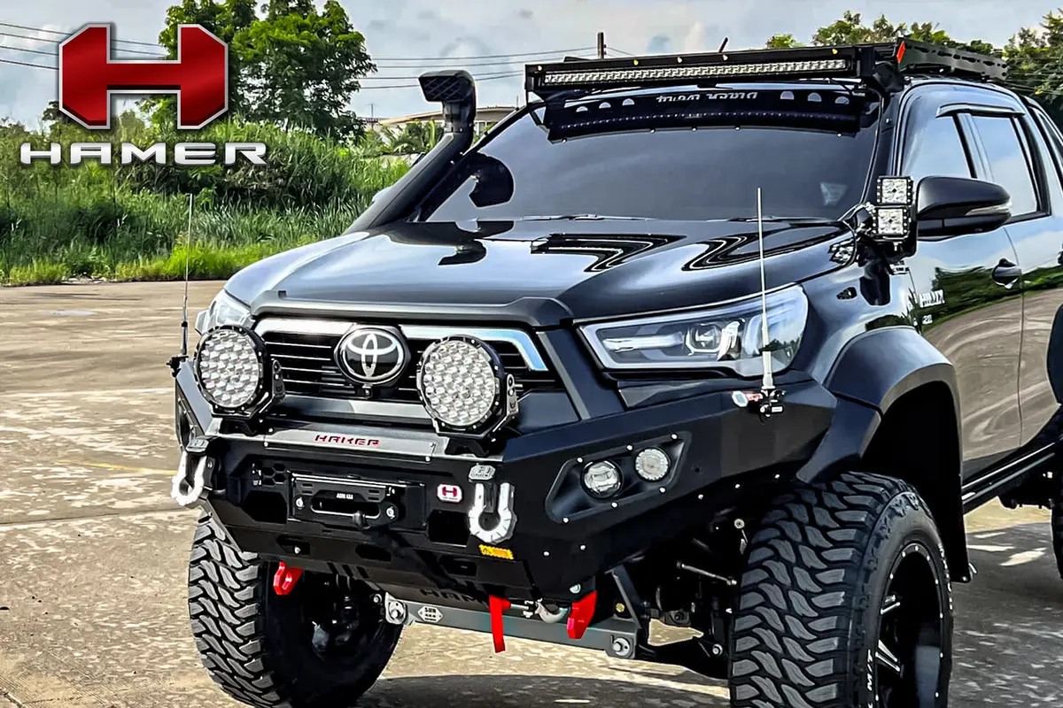 Hamer King Series Bull Bar - Toyota Hilux Rocco 2021 On 1