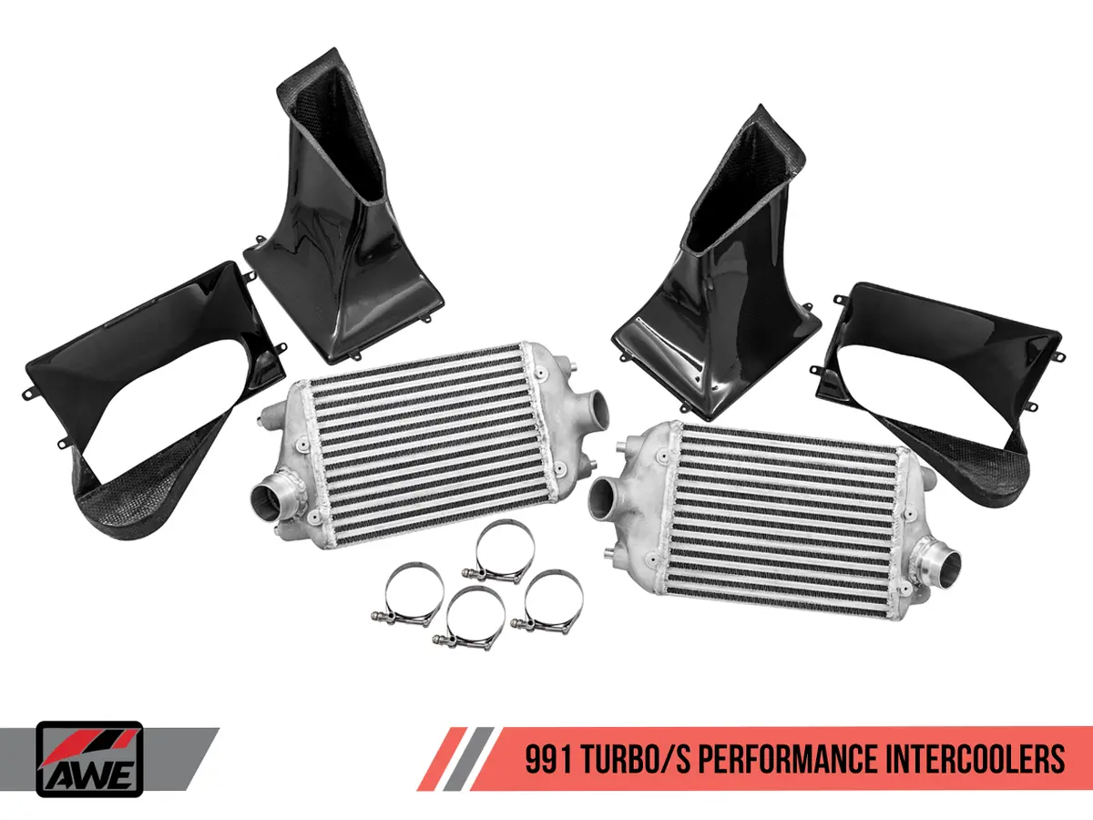 Awe: 2014-19 Porsche 991 Turbo | Turbo S - Performance Intercooler Kit 1