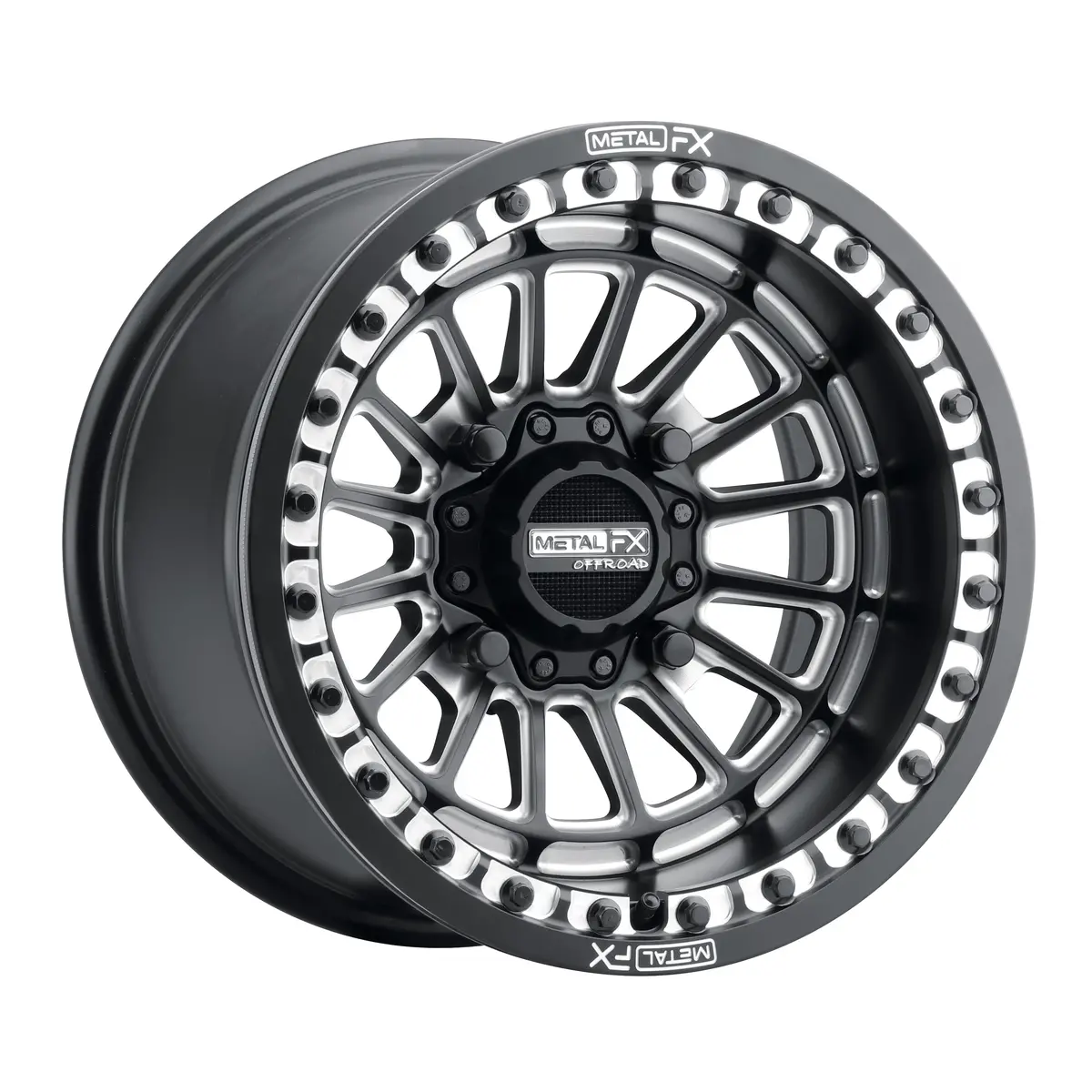 Delta Beadlock | Satin Black Contrast Cut 1
