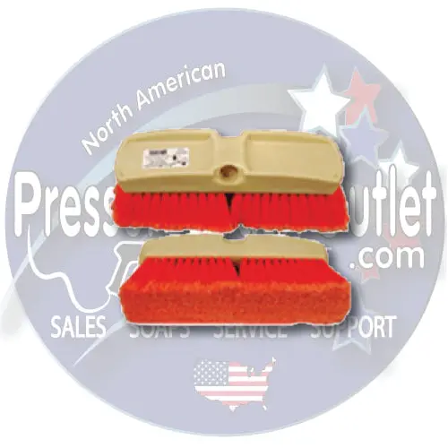 10" Soft Orange Wash Brush - Acid Cleaners - (3305) 1