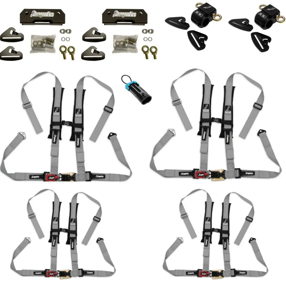 Polaris General 4 Complete Quick Release 2" Harness Set 4 Seater Package 4