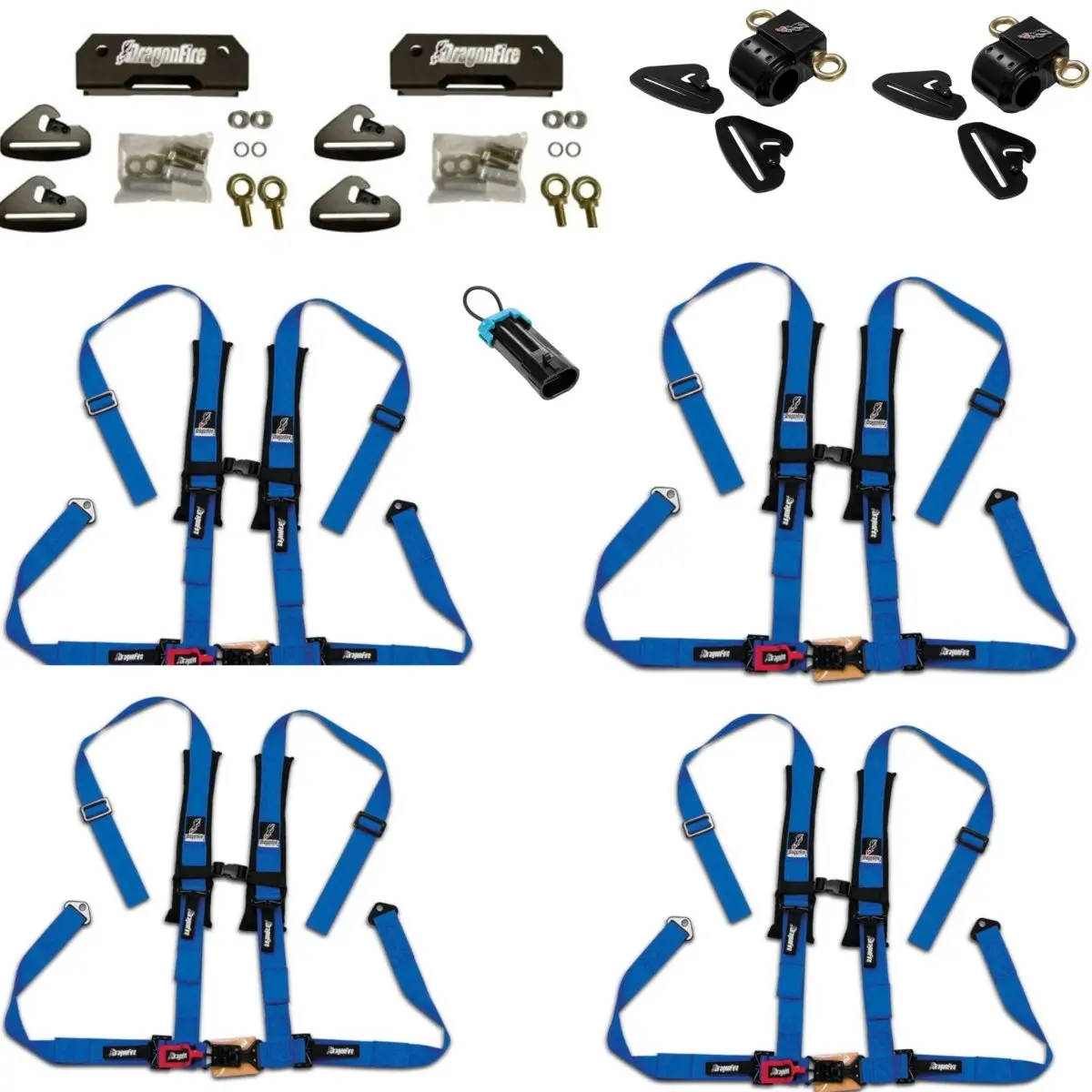 Polaris General 4 Complete Quick Release 2" Harness Set 4 Seater Package 3
