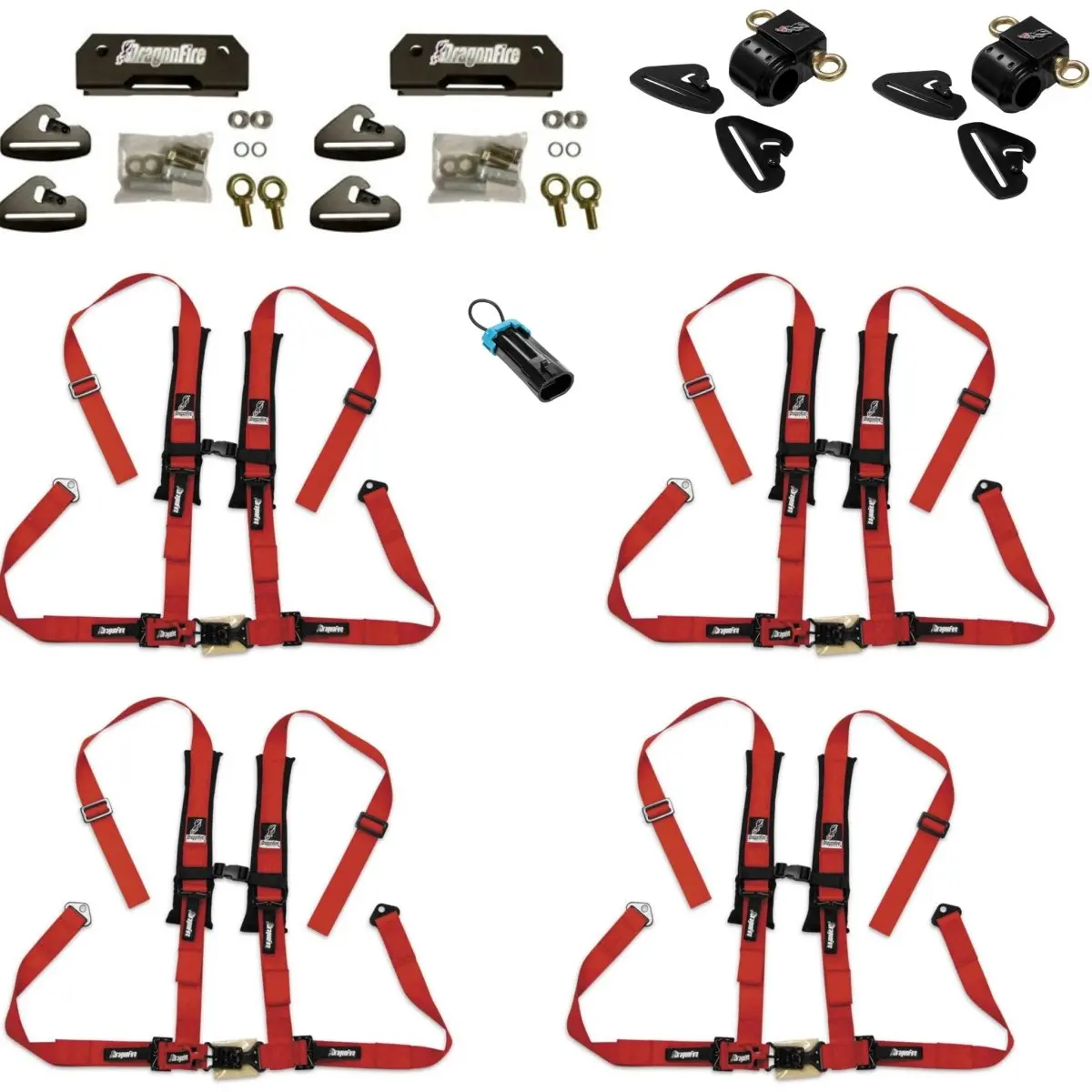 Polaris General 4 Complete Quick Release 2" Harness Set 4 Seater Package 2