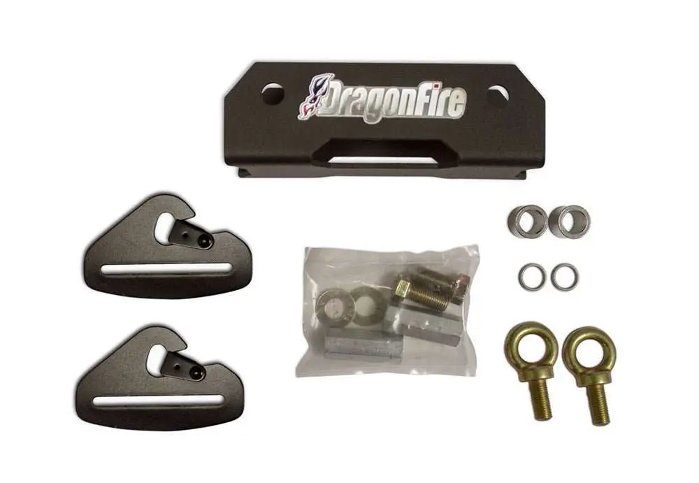 Polaris General Rear Harness Mounts By Dragonfire Racing 14-1104 1
