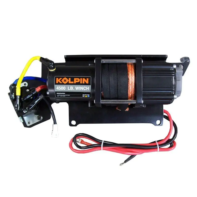 Polaris Ranger Full Size Kolpin Quick-Mount Winch 4500 Lb Synthetic Rope 1