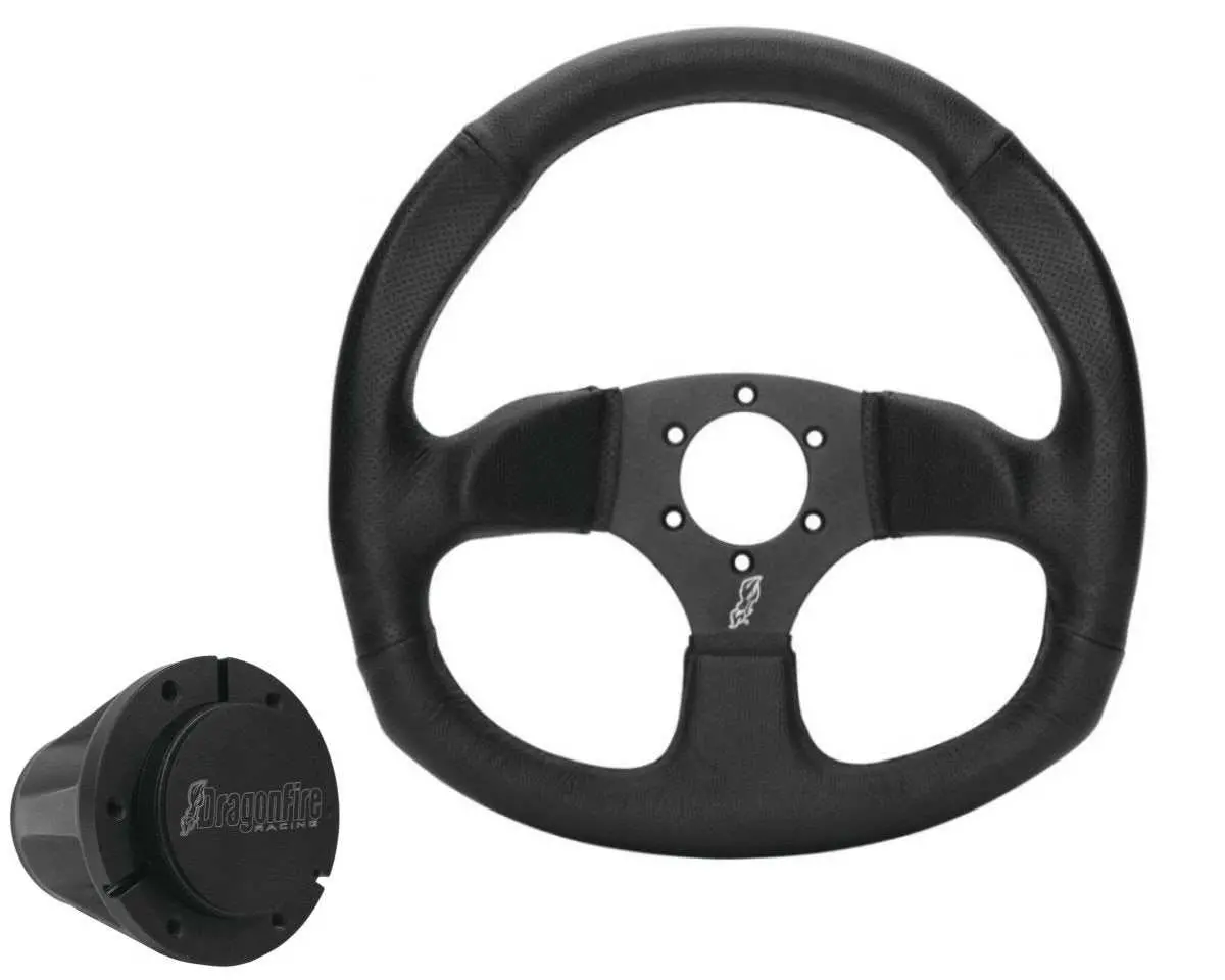 Polaris Rzr Fixed Steering Wheel Hub And Sterring Wheel Kit By Dragonfire Racing 1
