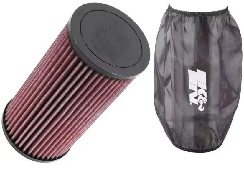 Polaris Rzr K&N Air Filter & Pre Filter Wrap Pl-1014 + Pl-1014Dk 1