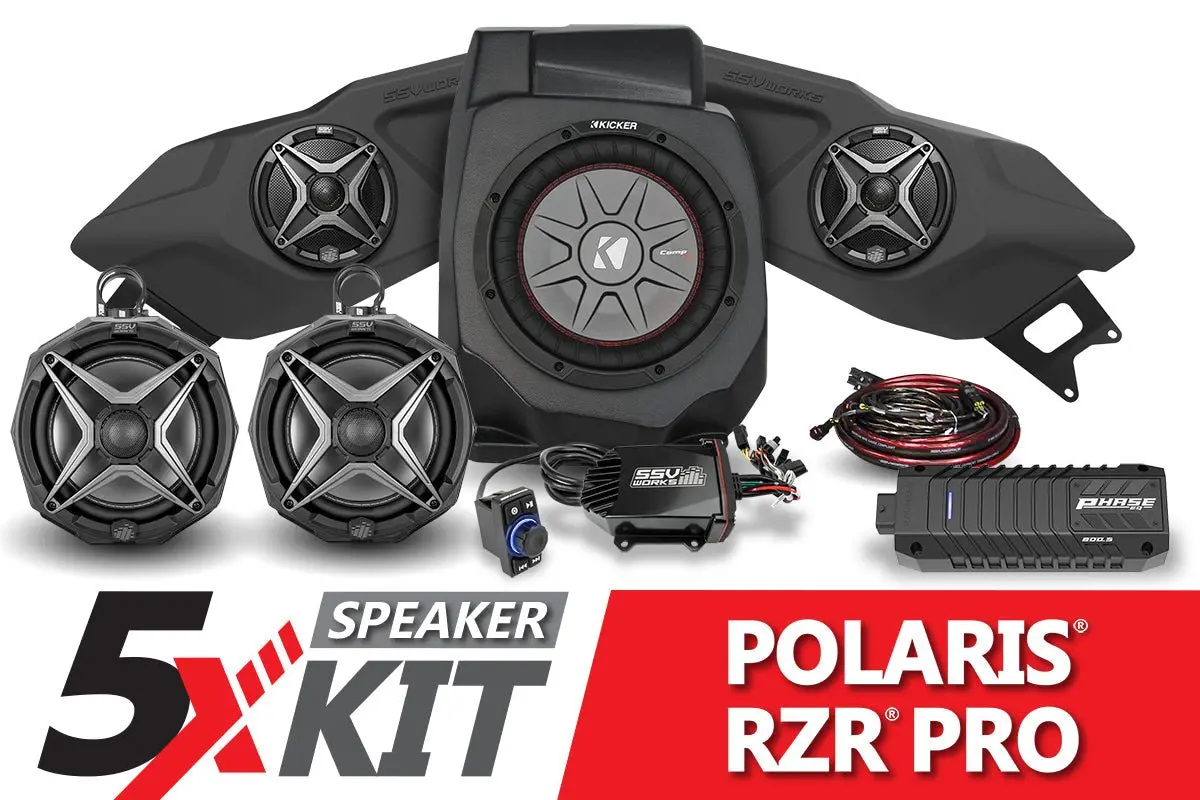 Polaris Rzr Pro Phase X Ssv 5-Speaker Plug-&-Play System 2