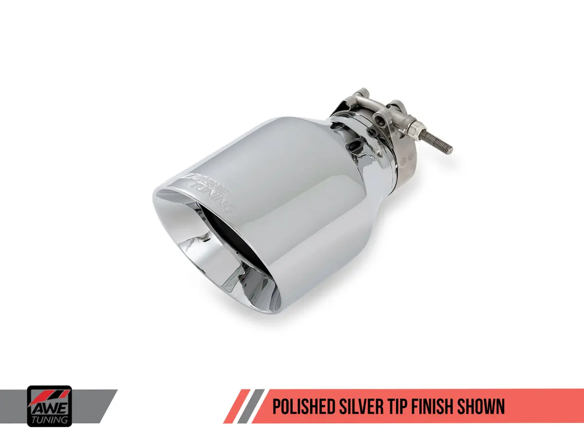 Awe: 2009-14 Volkswagen Mk6 Sportwagen 2.5L - Touring Edition Exhaust / Polished Silver Tips 2