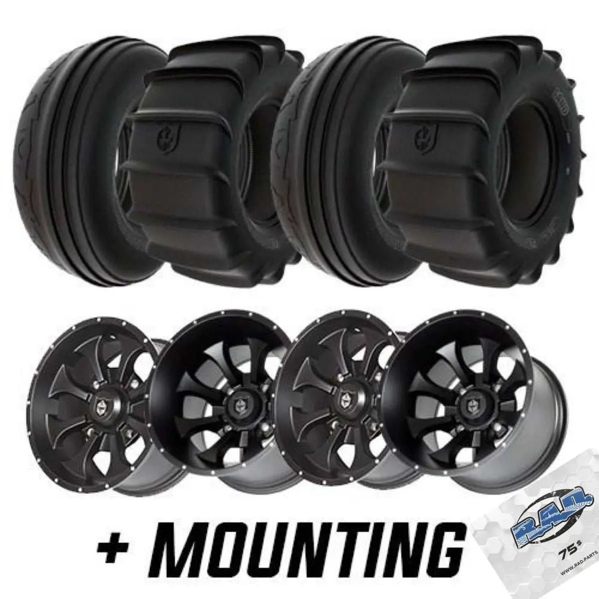 Pro Armor Sand Tire & Wheel 4/156 Kit / 32" Tires + Free $75 Rad Parts Gift Card 1