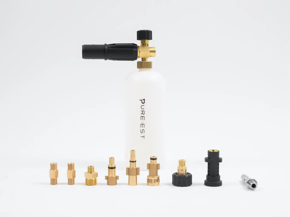 Pure:Est Foam Cannon + Adapter Kit (For Pressure Washers) 1