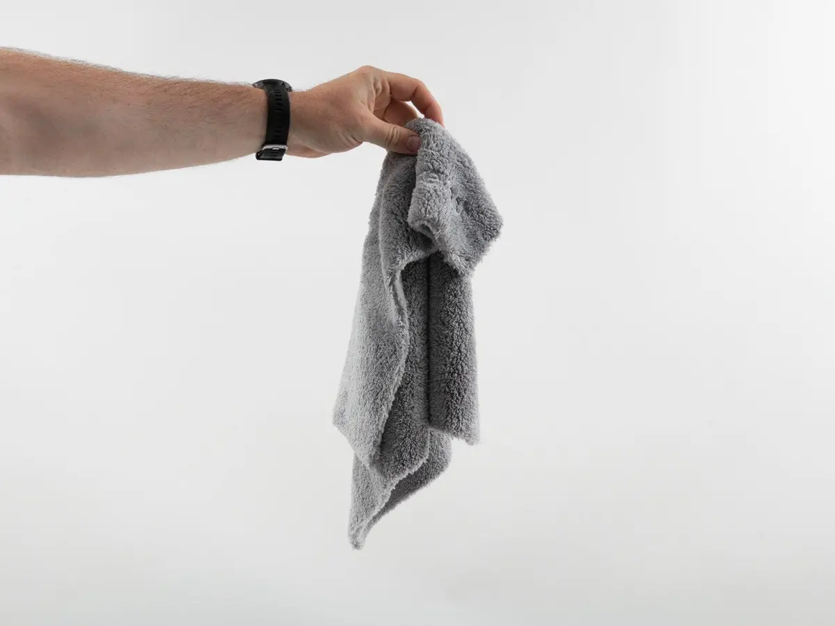 No-Edge Microfiber Towel 16"X16" Grey 2