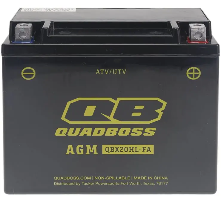 Quadboss Maintenance-Free Agm Batterry Htx20hl-Fa 1