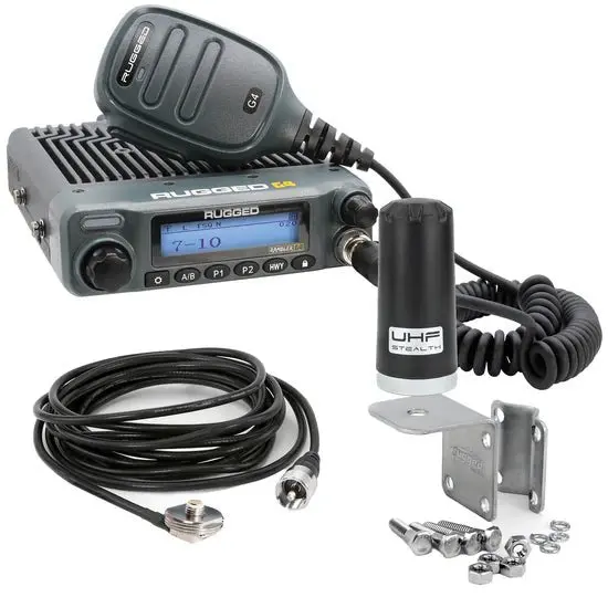 Rambler G4 Gmrs Band Mobile Radio With Stealth Antenna | Rugged Radios 1