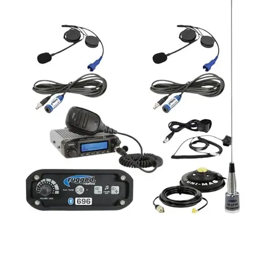 Rugged Radios 696 Complete Communication System With M1 Race Radio 1
