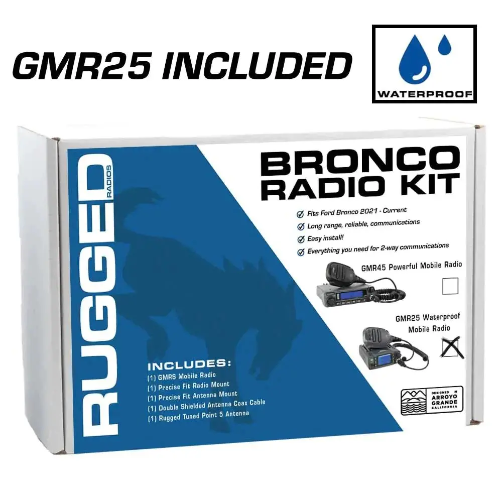 Rugged Radios Gmr25 Mobile Radio For New Ford Bronco 1