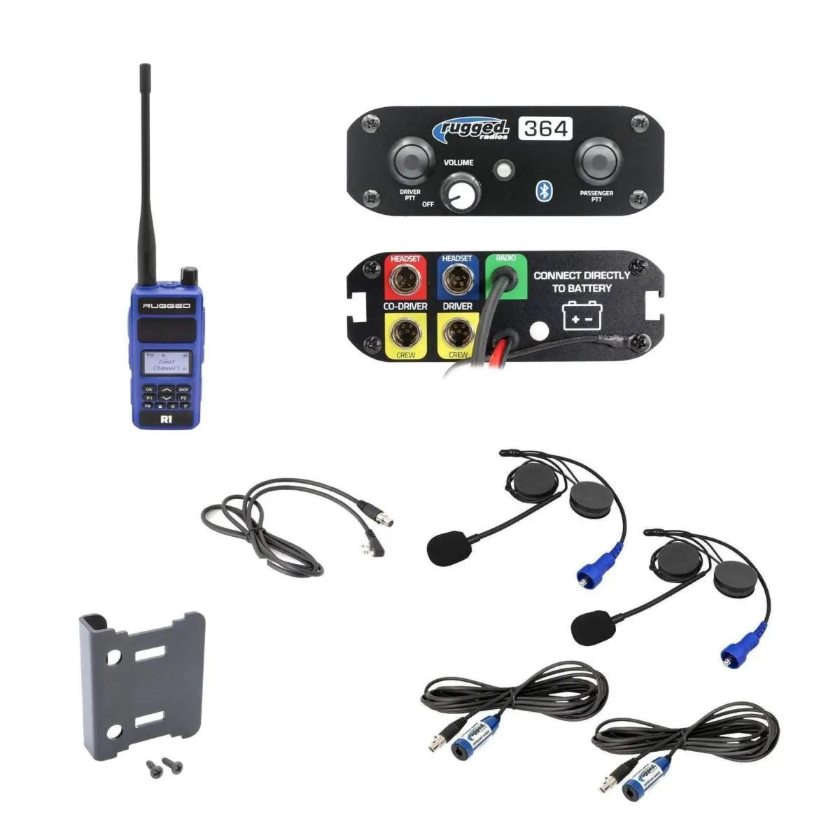 Rugged Radios Super Sport Car To Car Radio W And Bluetooth Intercom Kit 1