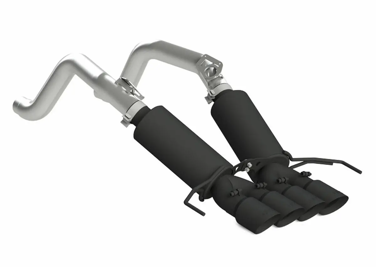 Mbrp: 2014-19 Chevy Corvette -- 3" Dual Muffler Axle Back, With Quad 4" Dual Wall Tips, Black 1