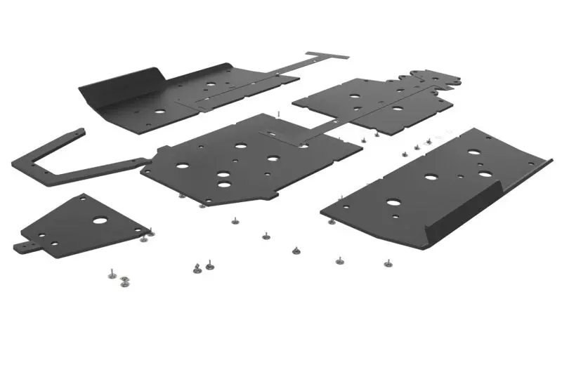 Polaris Ranger Xp 1000 Uhmw Skid Plate Kit With Integrated Rock Sliders | Seizmik *Clearance* 1