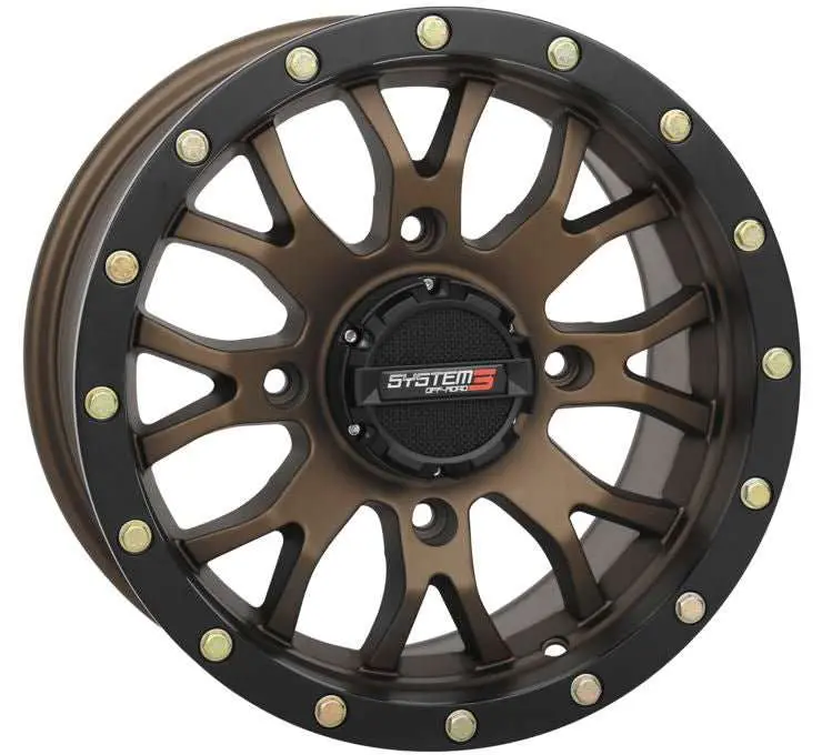 System 3 St-3 Simulated Beadlock Wheels 4/137 Bolt Pattern 3