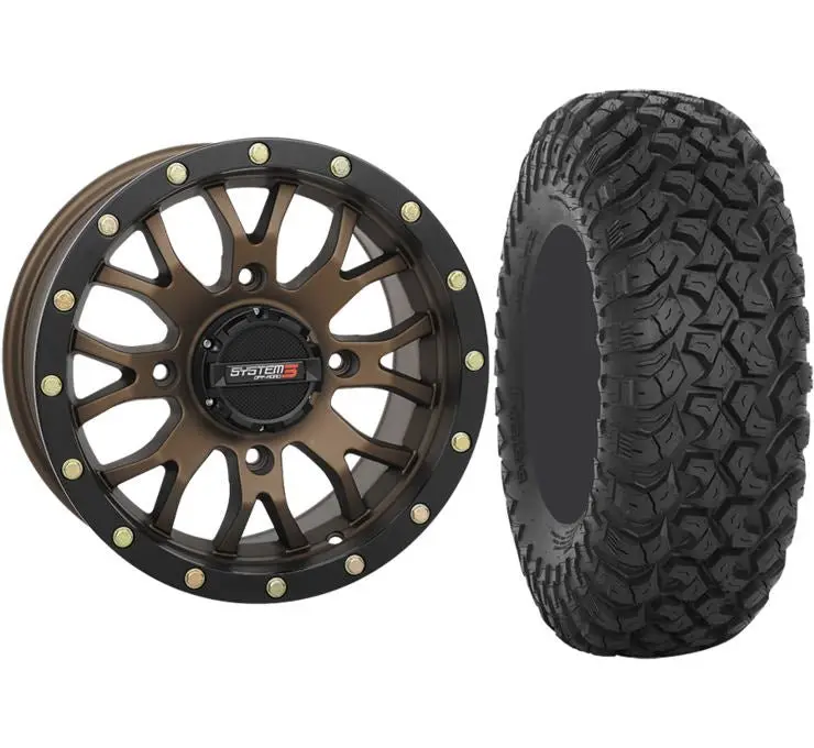 System 3 Wheel And Tire Combo St-3 Simulated Beadlock Wheel With Rt320 Off-Road Tires 5
