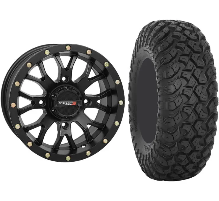 System 3 Wheel And Tire Combo St-3 Simulated Beadlock Wheel With Rt320 Off-Road Tires 4