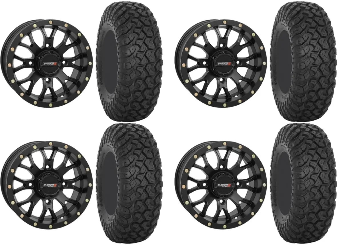 System 3 Wheel And Tire Combo St-3 Simulated Beadlock Wheel With Rt320 Off-Road Tires 1