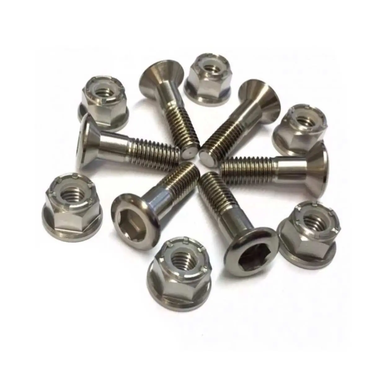 Titanium Sprocket Bolts And Nuts Pack Of 6 Kit By R.A.D. Honda Kawasaki Ktm Yamaha Dirtbike 1