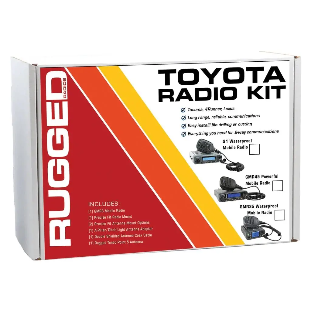 Tk3 Toyota Radio Kit - Gmr25 Waterproof Radio For Tacoma - 4Runner - Lexus 1
