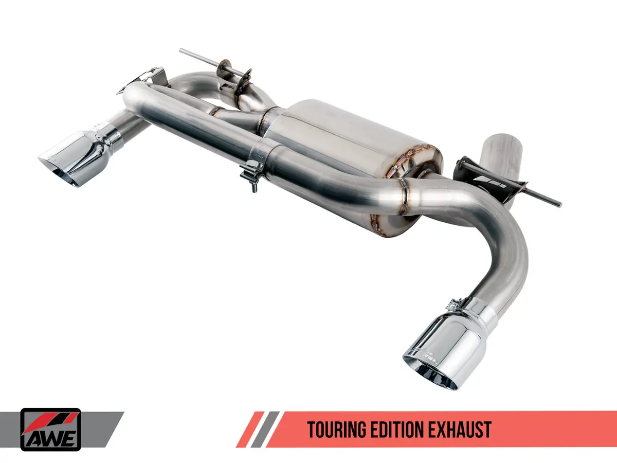 Awe: 2014-2019 Bmw M235i F22 - Touring Edition Axle Back Exhaust W/Diamond Black Tips 90Mm 1