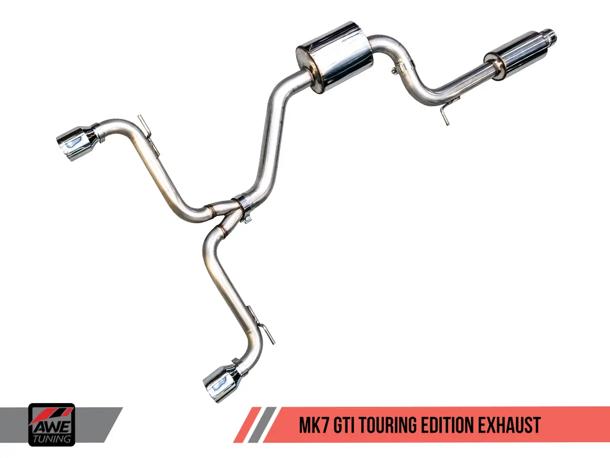 Awe: 2015-17 Volkswagen Mk7 Gti 2.0T - Touring Edition Exhaust (Chrome Silver Tips) 1