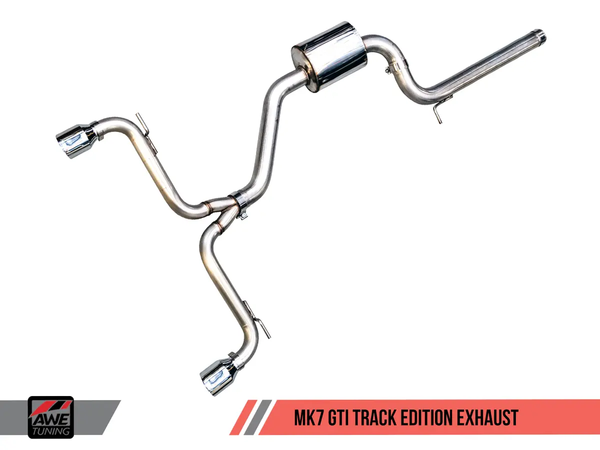 Awe: 2015-17 Volkswagen Mk7 Gti 2.0T - Track Edition Exhaust (Diamond Black Tips) 1