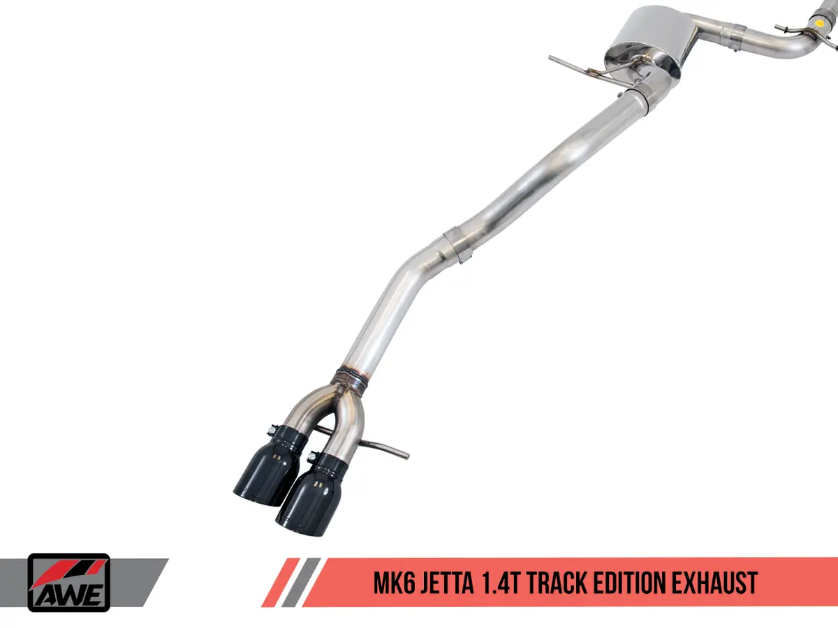Awe: 2016-18 Volkswagen Jetta 1.4T - Track Edition Exhaust (Diamond Black Tips) 1
