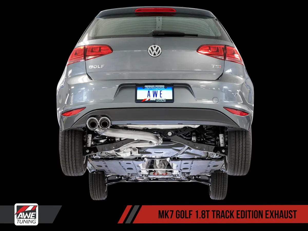 Awe: 2015-17 Volkswagen Golf Mk7 - Track Edition Exhaust (Chrome Silver Tips 90Mm) 1