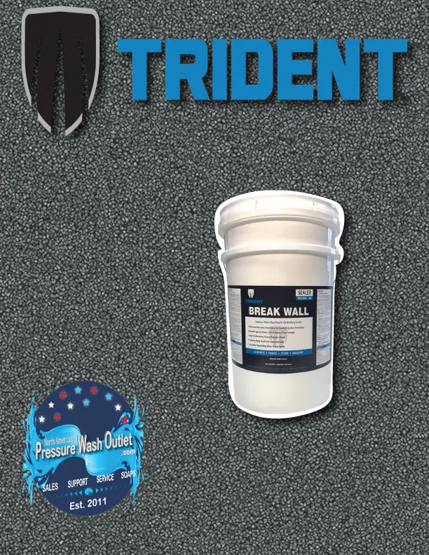Break Wall - Water Repelling & Salt Blocking, Clear Sealer By Trident (8405.05) 1