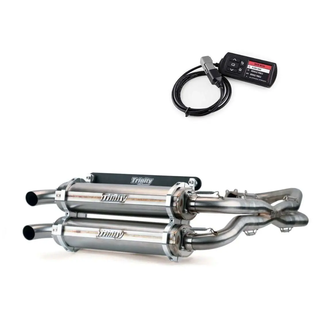 Trinity Racing Polaris Rzr Xp 1000 Exhaust Full Dual System Stage 5 With Powervision Tuner 4