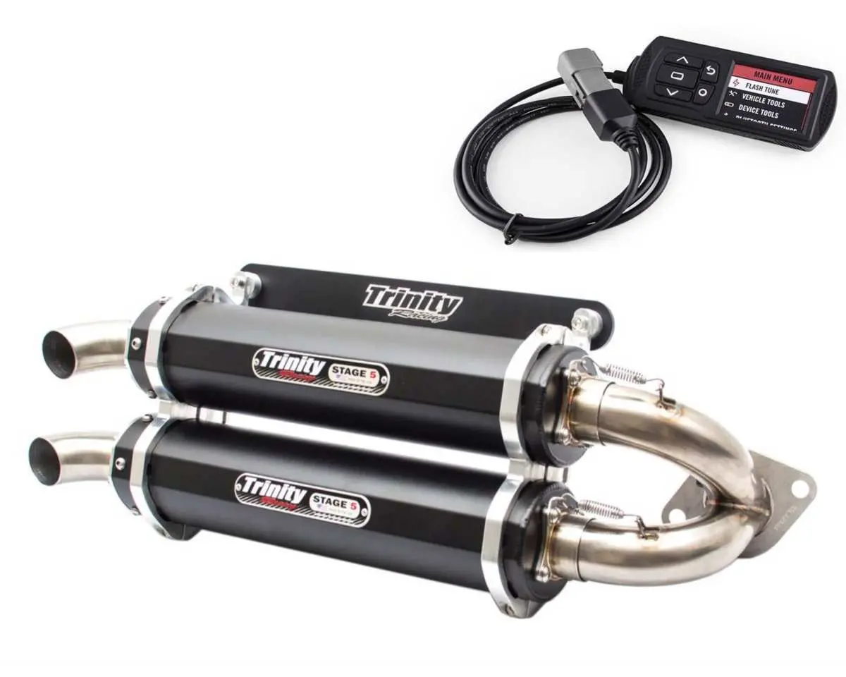Polaris Rzr Xp 1000 Slip On Exhaust With Tuner | Trinity Racing 2
