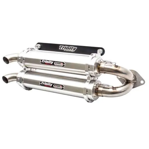Trinity Racing Rzr Xp 1000 Dual Slip-On Stage 5 Exhaust 2015-2023 Models 2