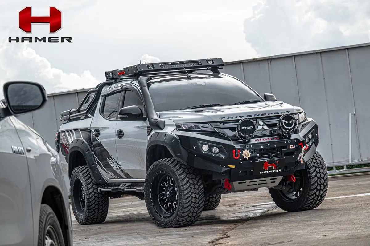 Hamer King Series Bull Bar - Mitsubishi Triton Mr 2018 + 1
