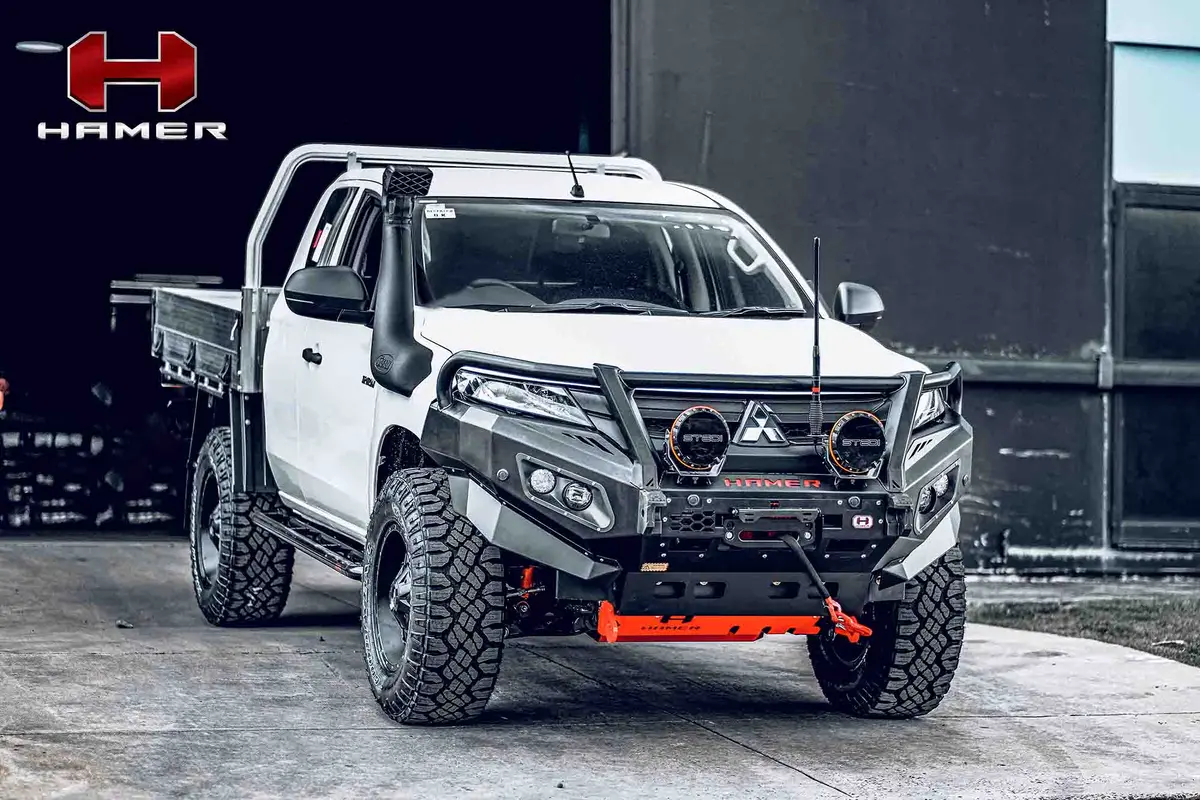 Hamer King Series Plus Bull Bar - Mitsubishi Triton Mr 2018 On 1