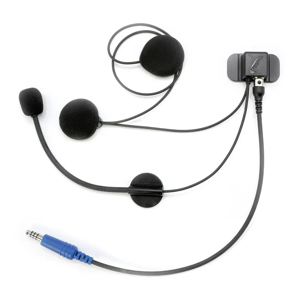 Universal Wired Helmet Kit With Alpha Audio Speakers & Mic | Rugged Radios 1