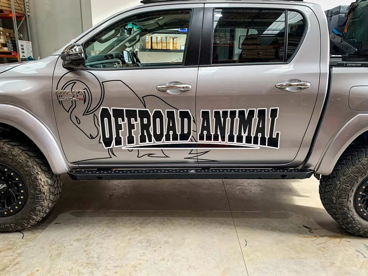 Offroad Animal Rock Sliders, Suitable For Toyota Hilux N80, 2015 On 1