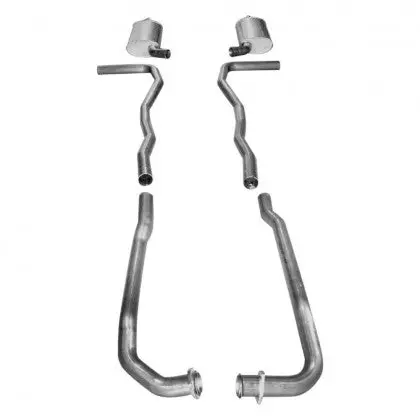 Stainless Works: 1963 Chevrolet Corvette -- Exhaust 2-1/2" Factory Connect 1